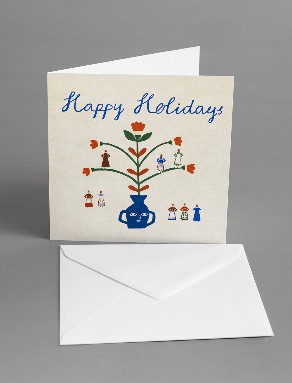 HAPPY HOLIDAYS VIKT KORT E56 MED KUVERT
