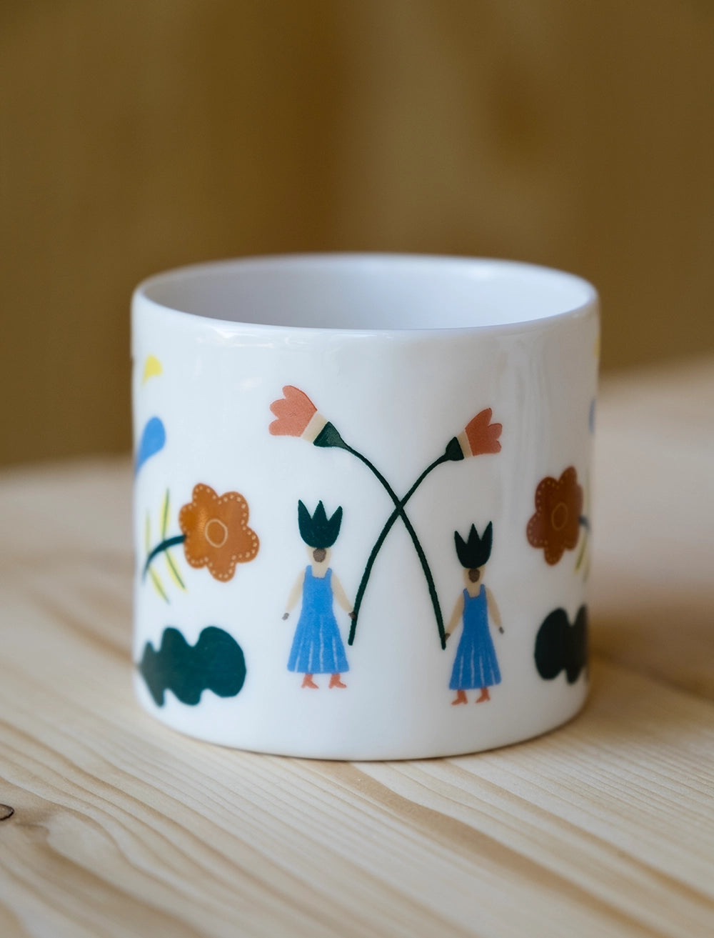 KURBITS CUP WITH EAR, WHITE