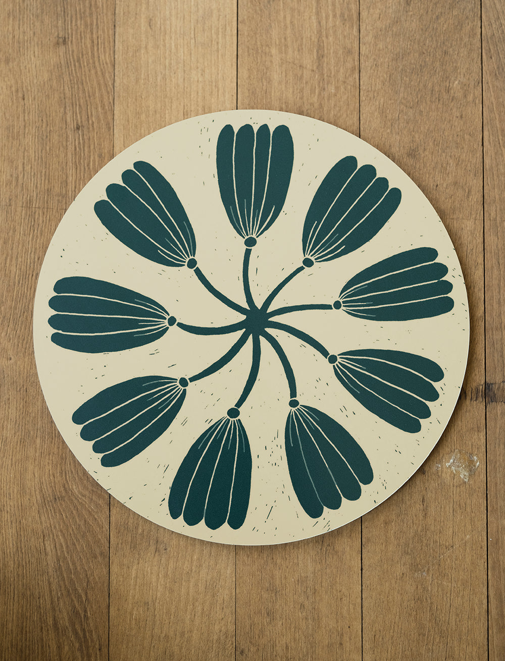 KRANS POT MAT, YELLOW/GREEN