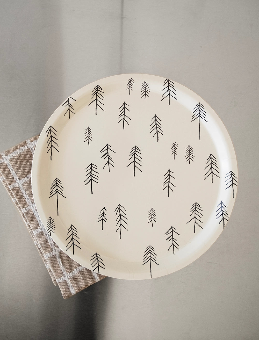 TALL TRAY, NUDE/BLACK