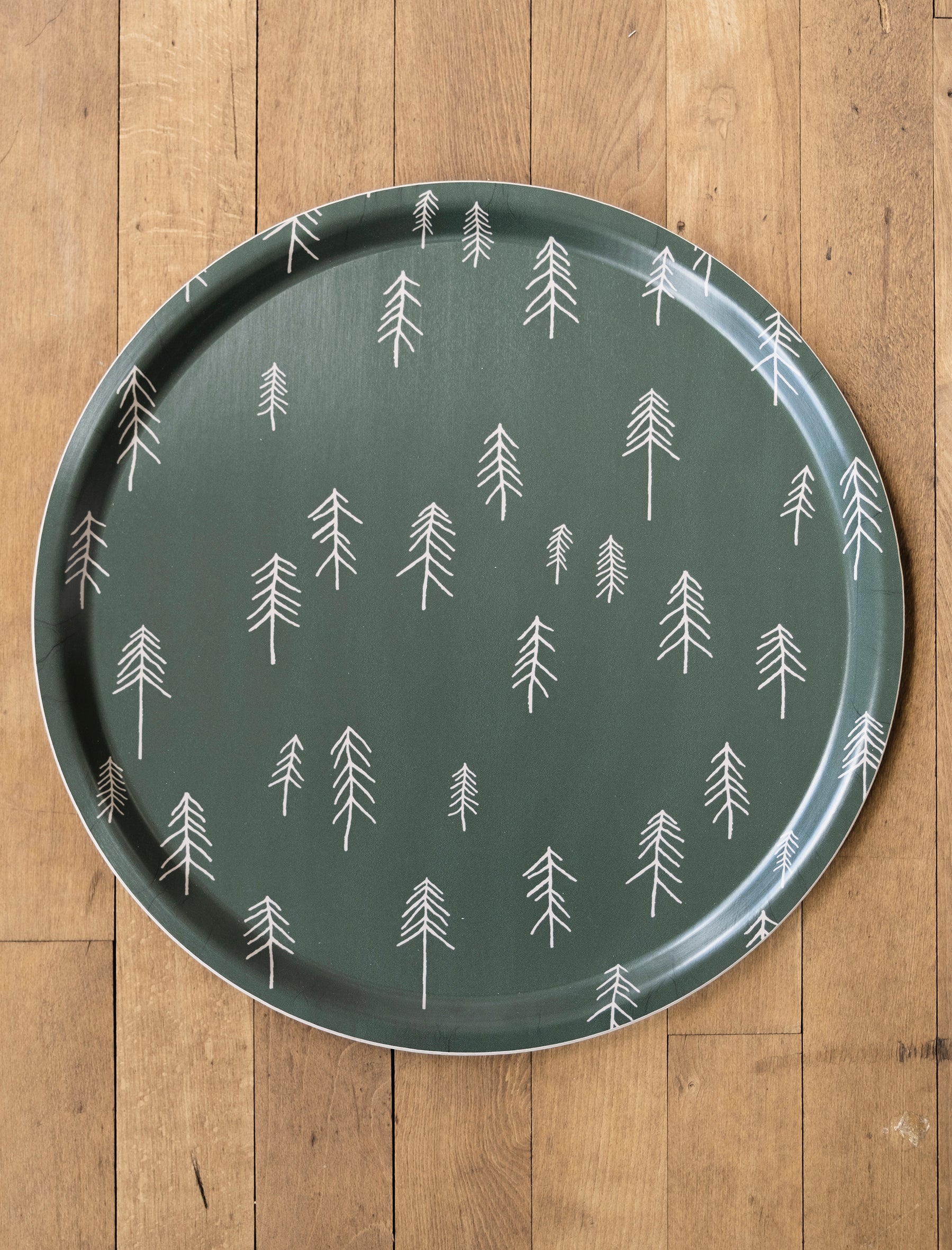TALL TRAY, GREEN/NUDE