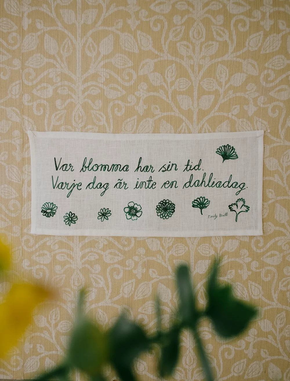 VAR BLOMMA VÄGGBONAD