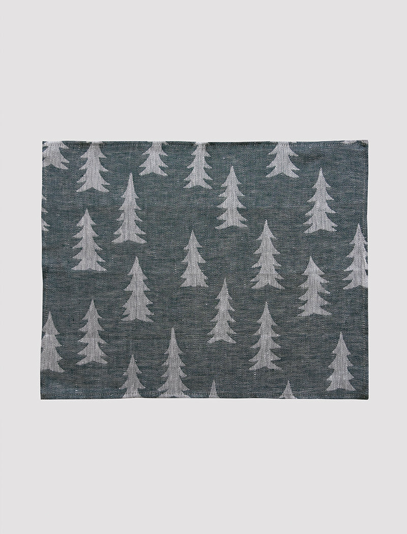 GRAN LINEN PLACE MAT, DARK GREEN