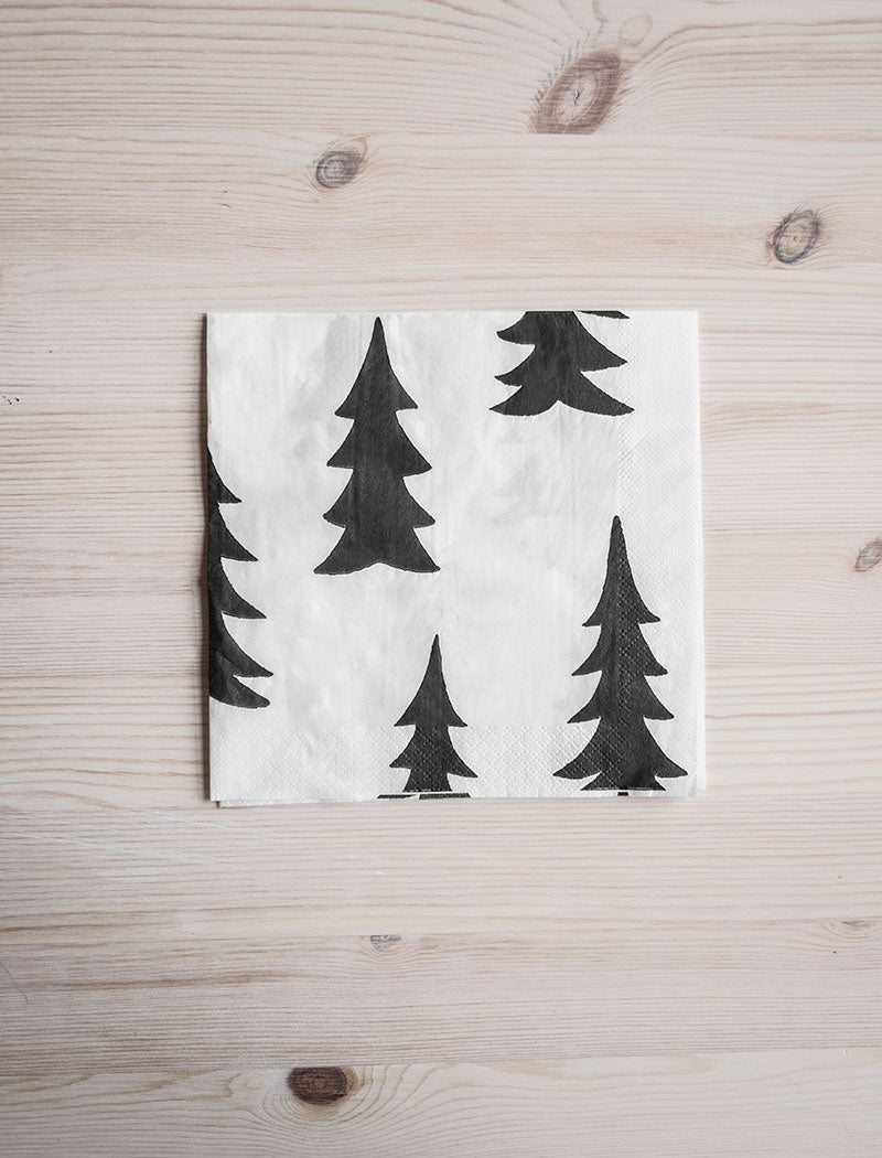 GRAN PAPER NAPKIN - Black