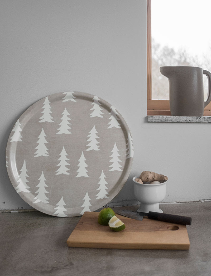 FIR TRAY, SAND - 38 CM