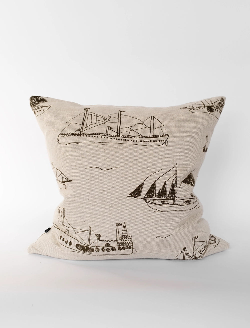 OHOY KISSENBEZUG, NATUR/BRAUN