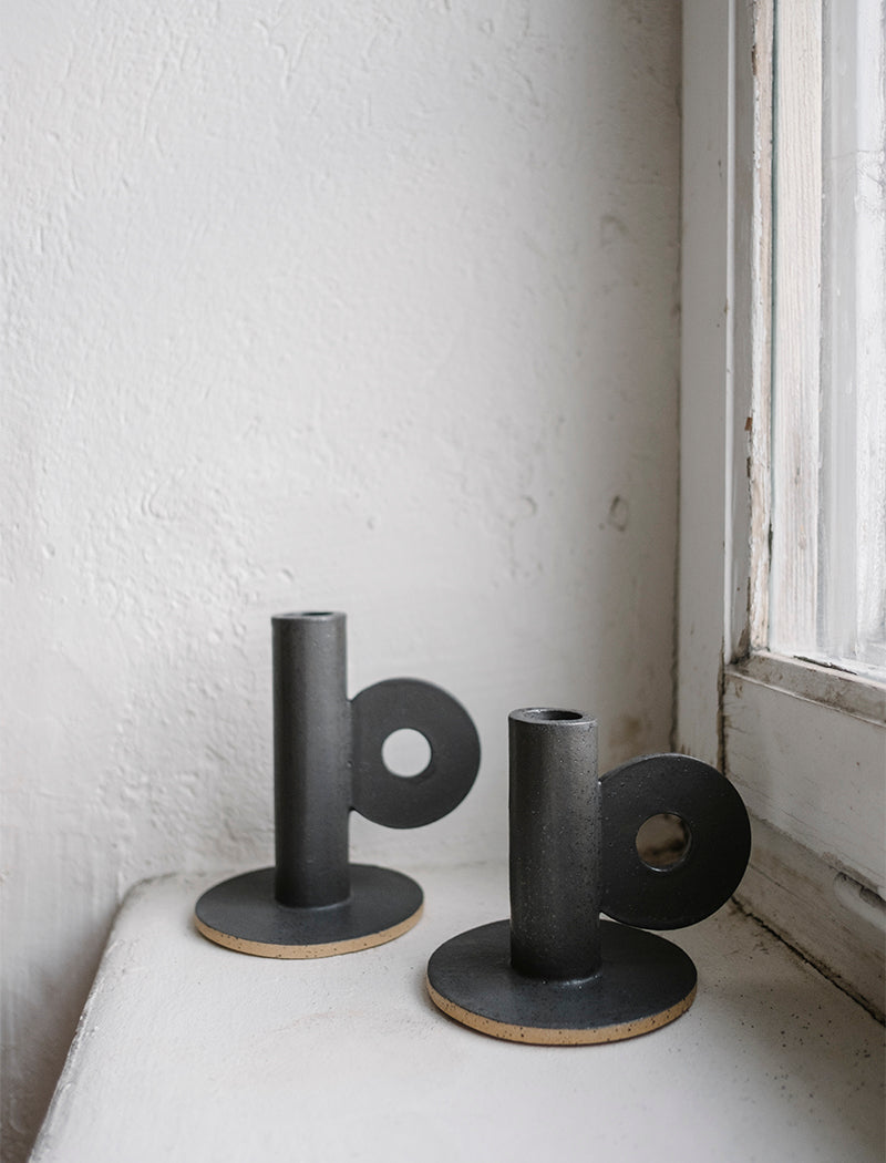 LOOP LJUSSTAKE SVART