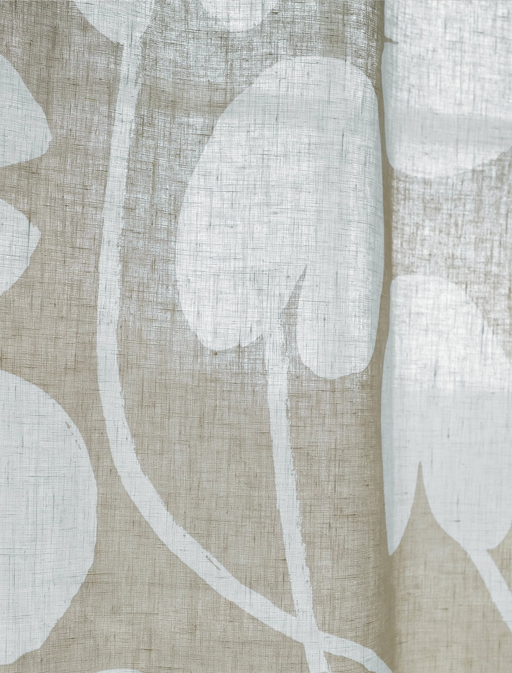 WATER LILIES LEINENVORHANG, SAND