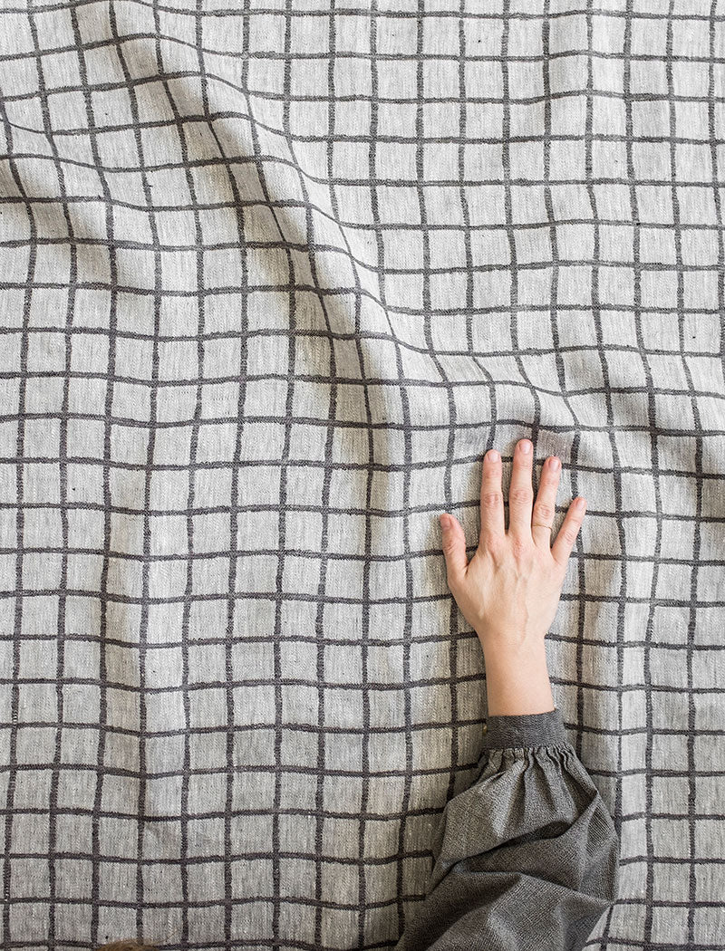 RUTIG FABRIC BY THE METRE, BLACK