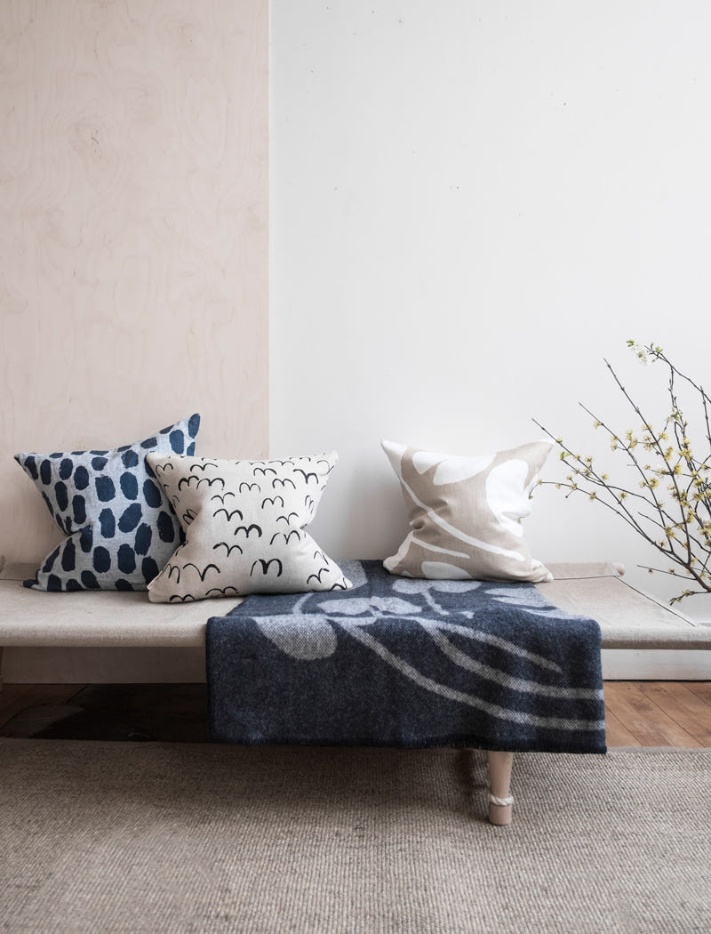 Water Lilies Cushion Cover, Sand