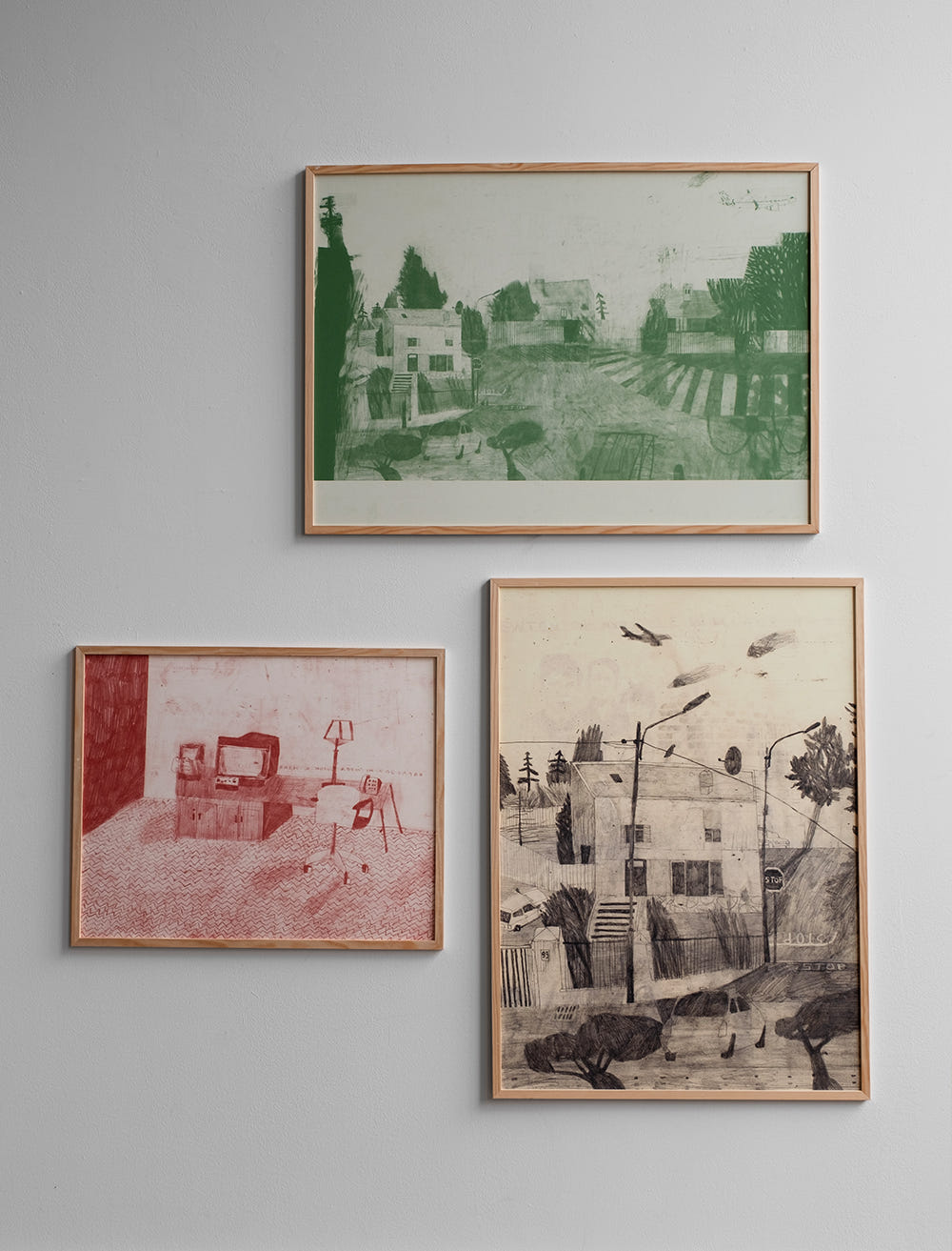 HOUSE AND PLANE POSTER