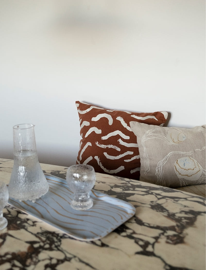 STIM EMBROIDERED CUSHION COVER