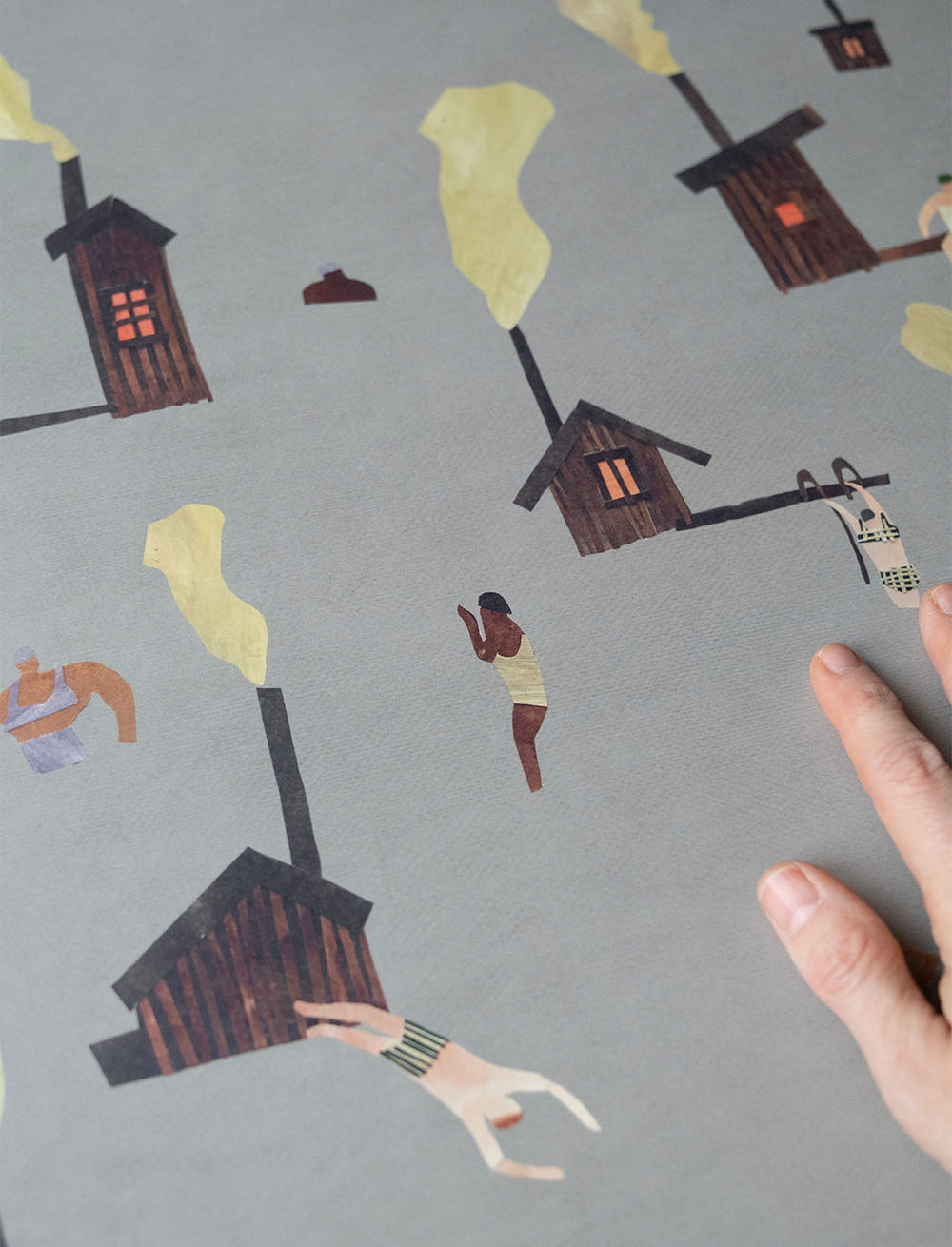 SAUNA POSTER - 50x50 cm