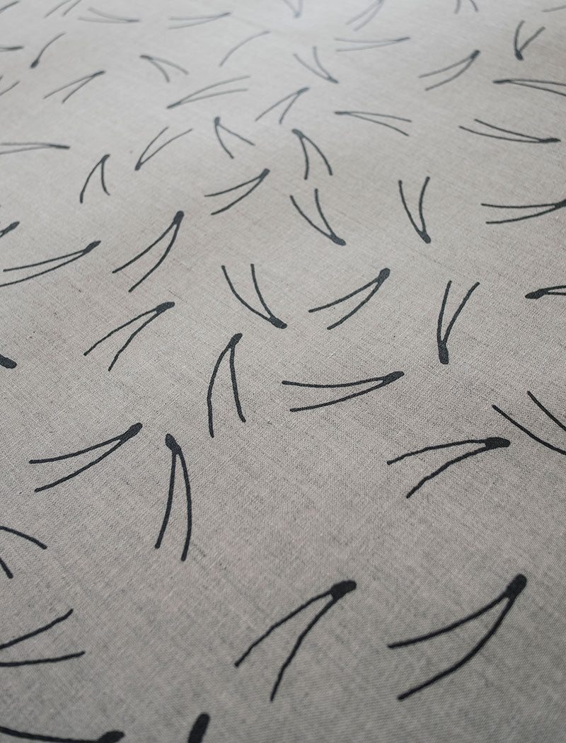 BARR COATED COTTON, NATURE/BLACK