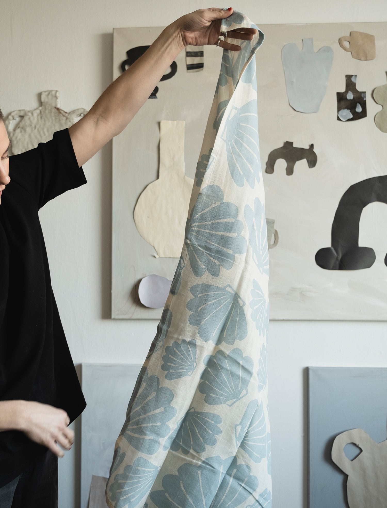 SNÄCKA MUSLIN BLANKET, AQUA