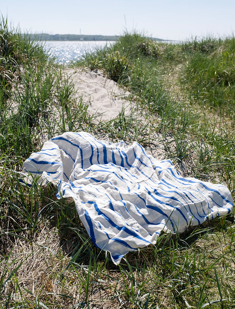 VÅG MUSLIN SHAWL, BLUE