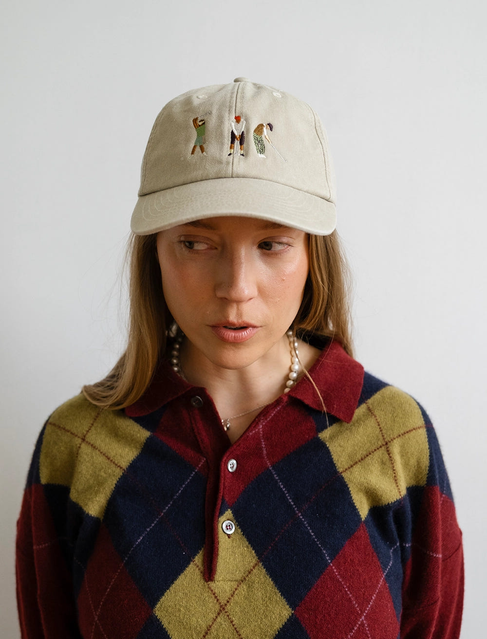 GOLFERS CAP, VINTAGE SAND