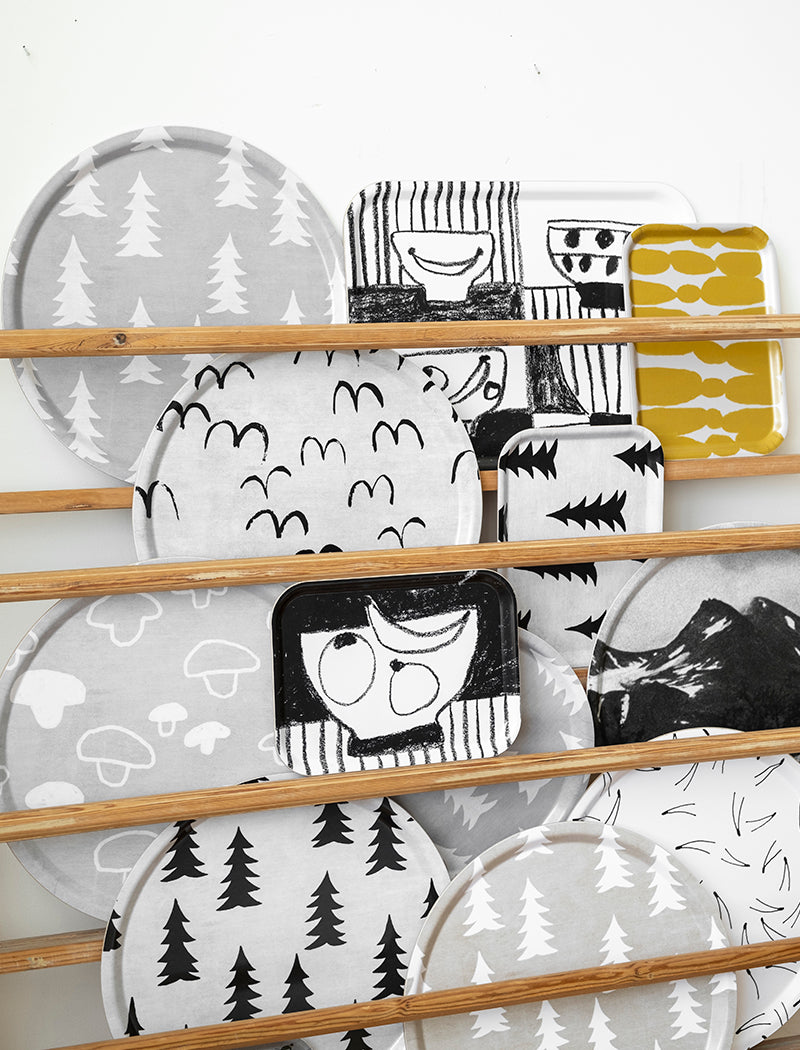 GRAN TRAY, WHITE/BLACK