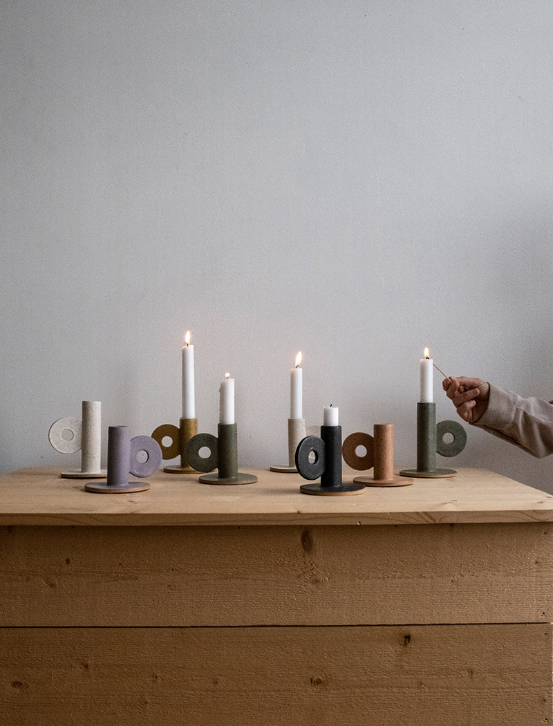 LOOP LJUSSTAKE SVART