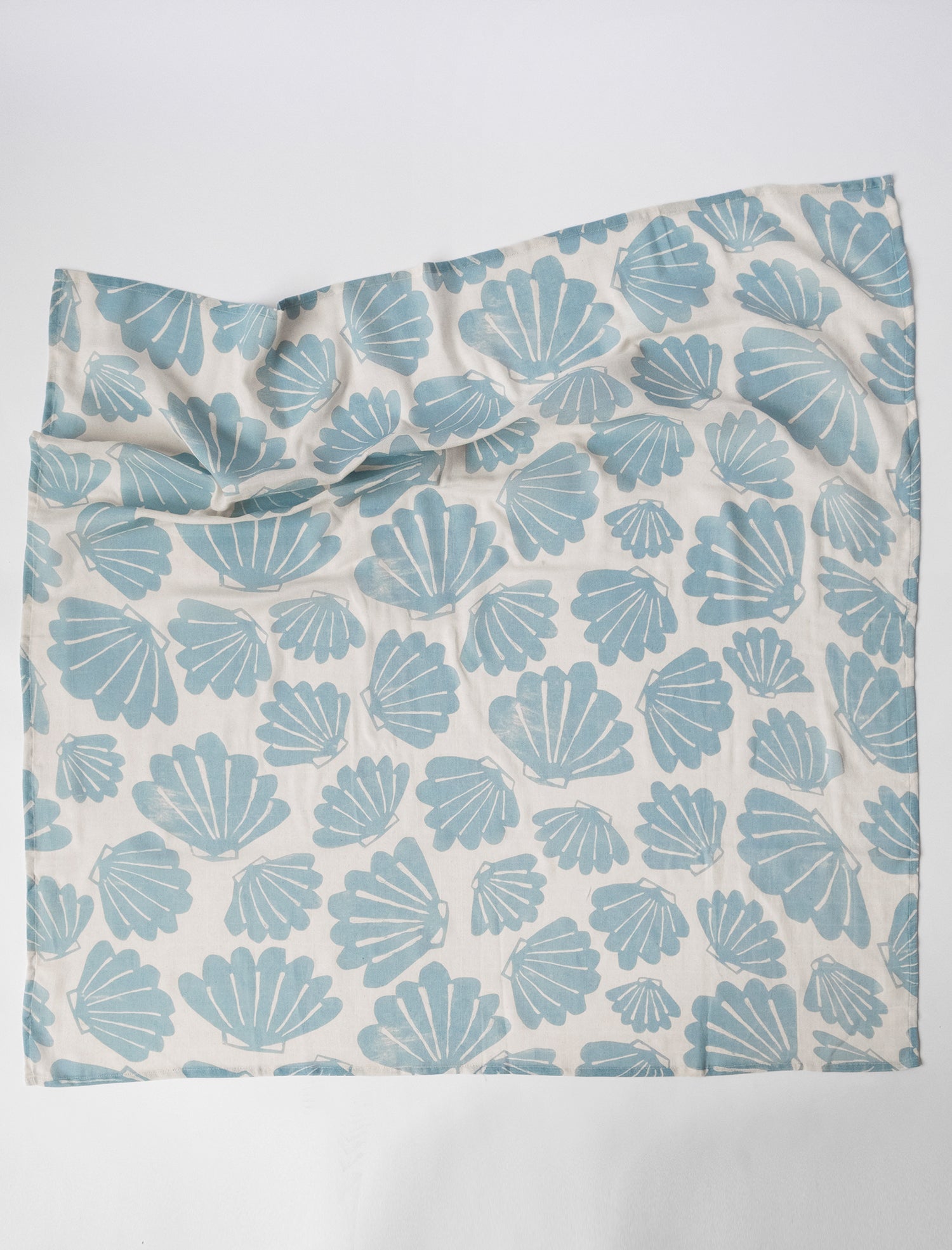 SNÄCKA MUSLIN BLANKET, AQUA