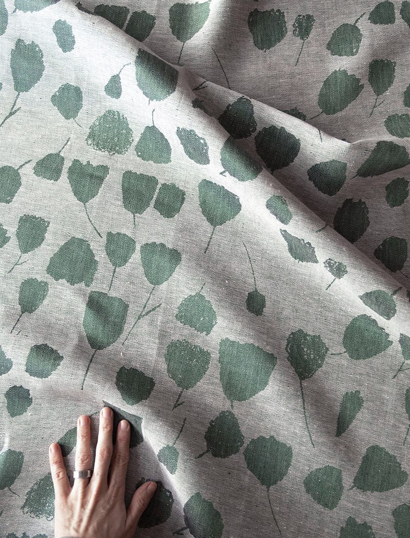 BOUQUET LEINENSTOFF, GRÜN image 4