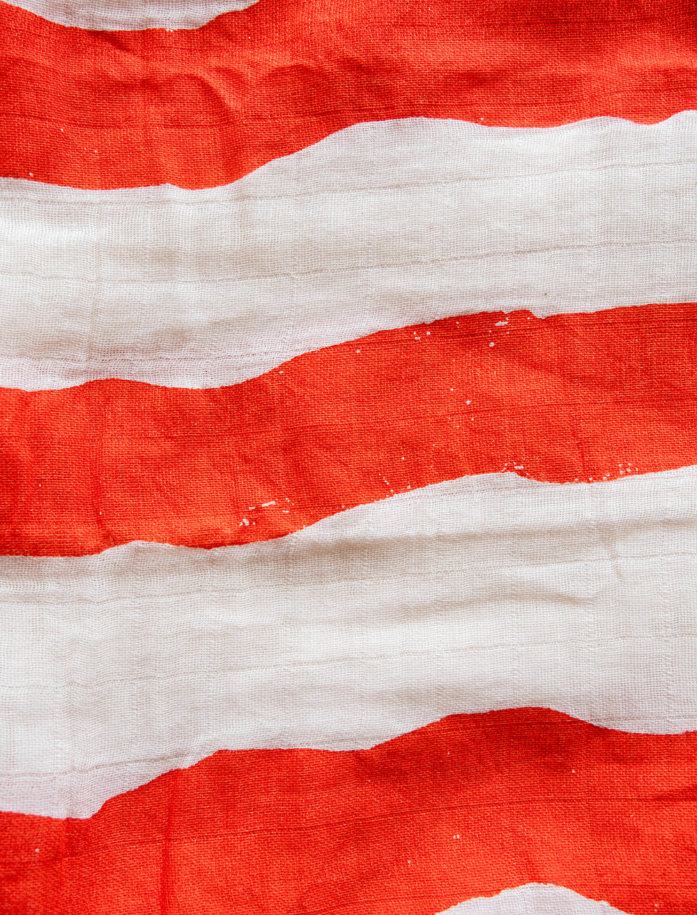 RAND MUSLIN SHAWL, PICASSO RED