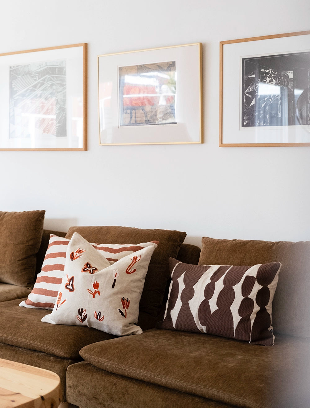 BOWIE BRODERAT KUDDFODRAL, MOCCA