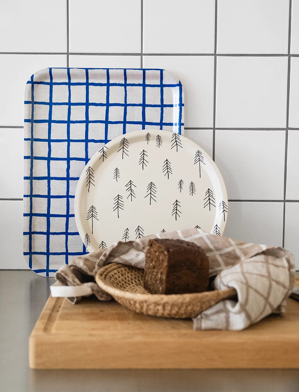 RUTIG TABLETT, WEISS/BLAU