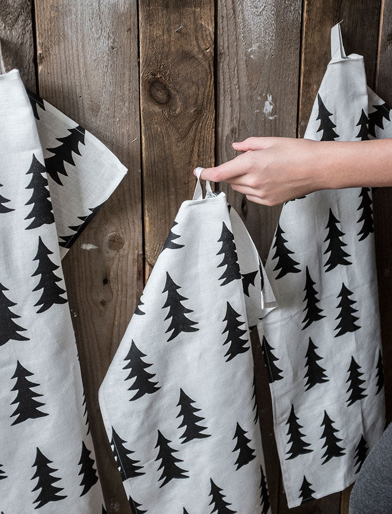 GRAN GESCHIRRTUCH, SCHWARZ