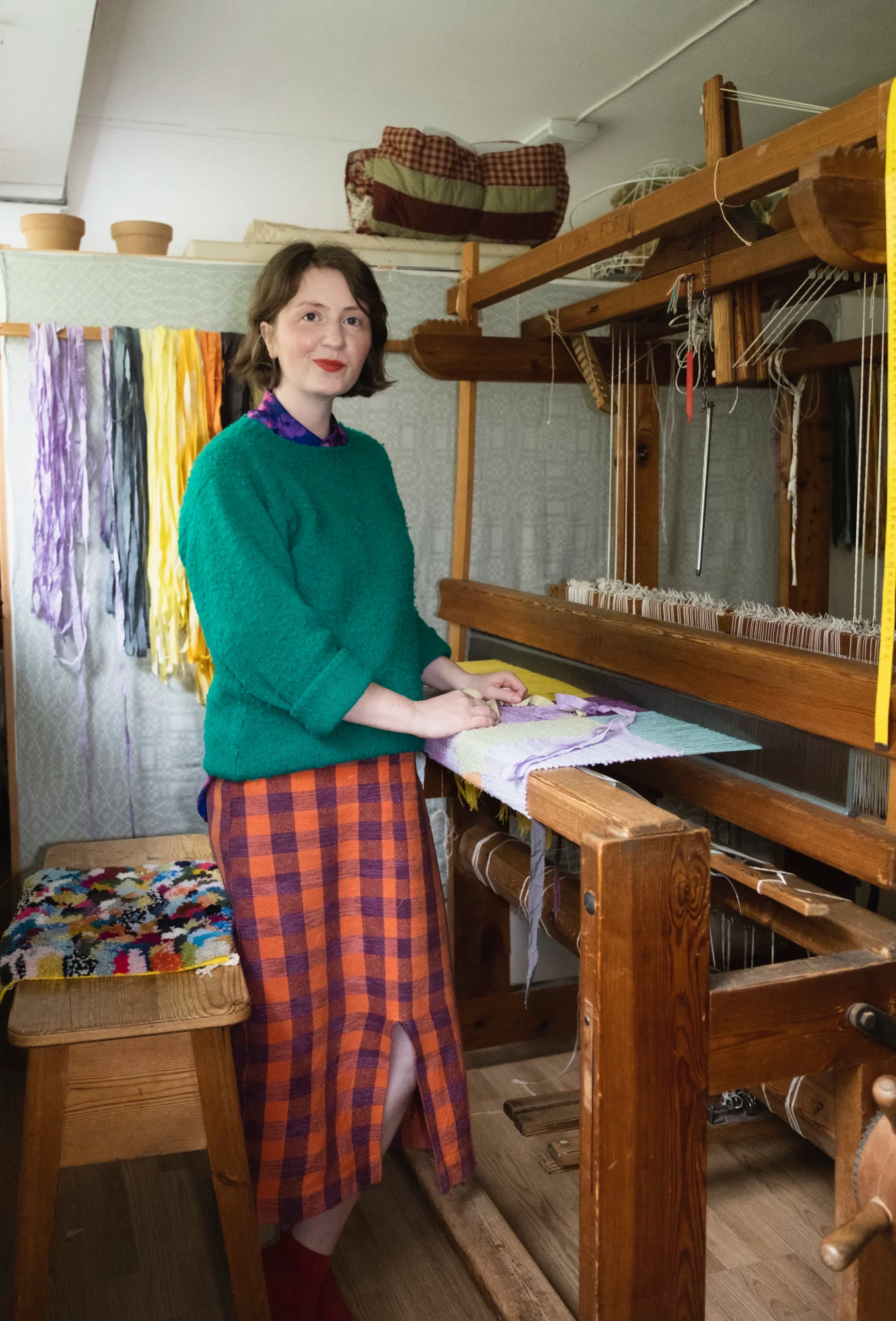 STRIPE II WOVEN WALL HANGING