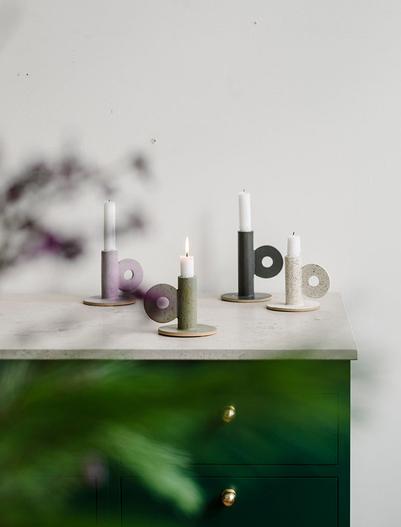 LOOP LJUSSTAKE SVART