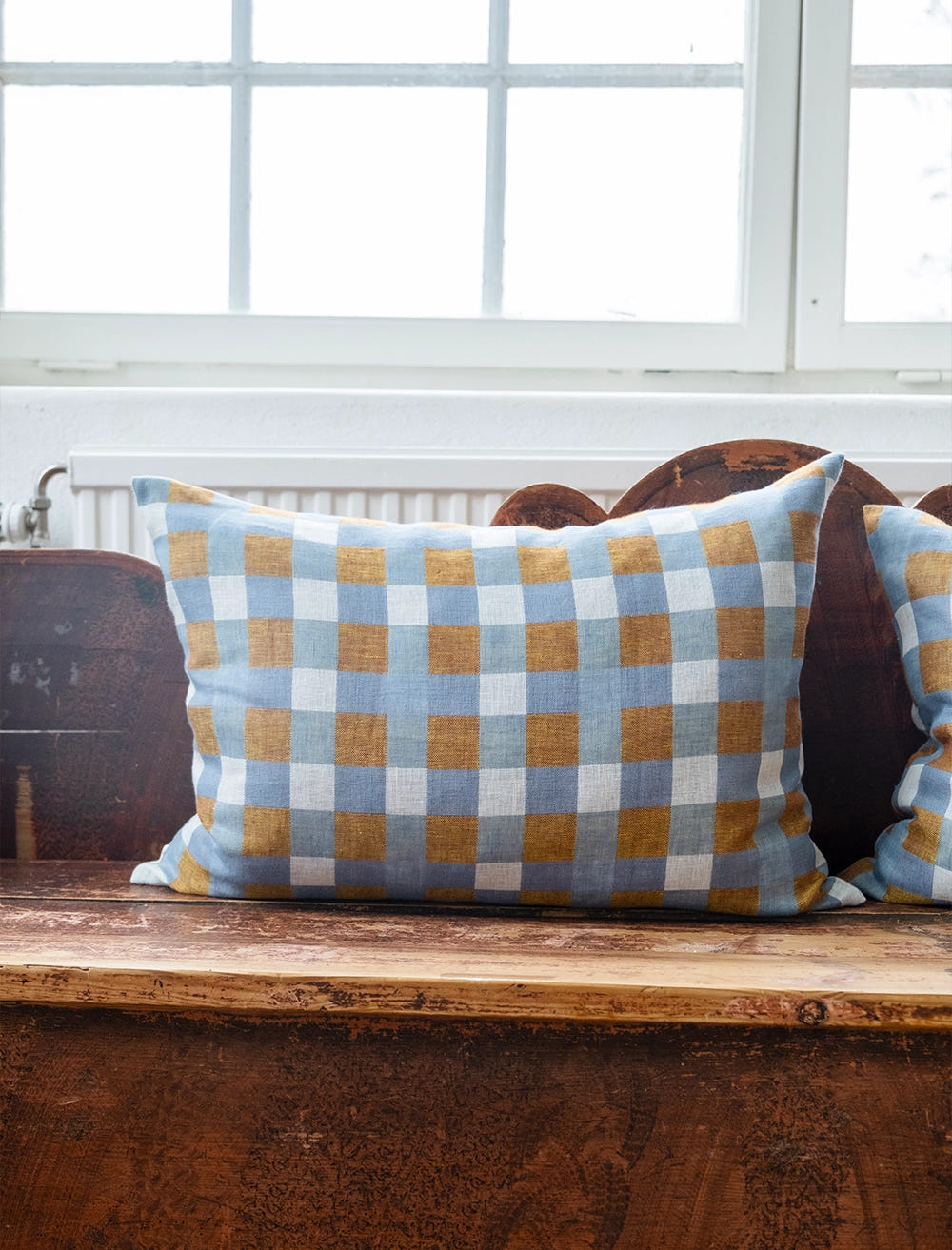 RUTAN WOVEN CUSHION COVER, OAT 48x68 CM