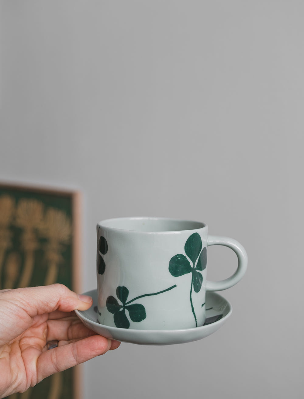 CLOVER SAUCER, GREEN