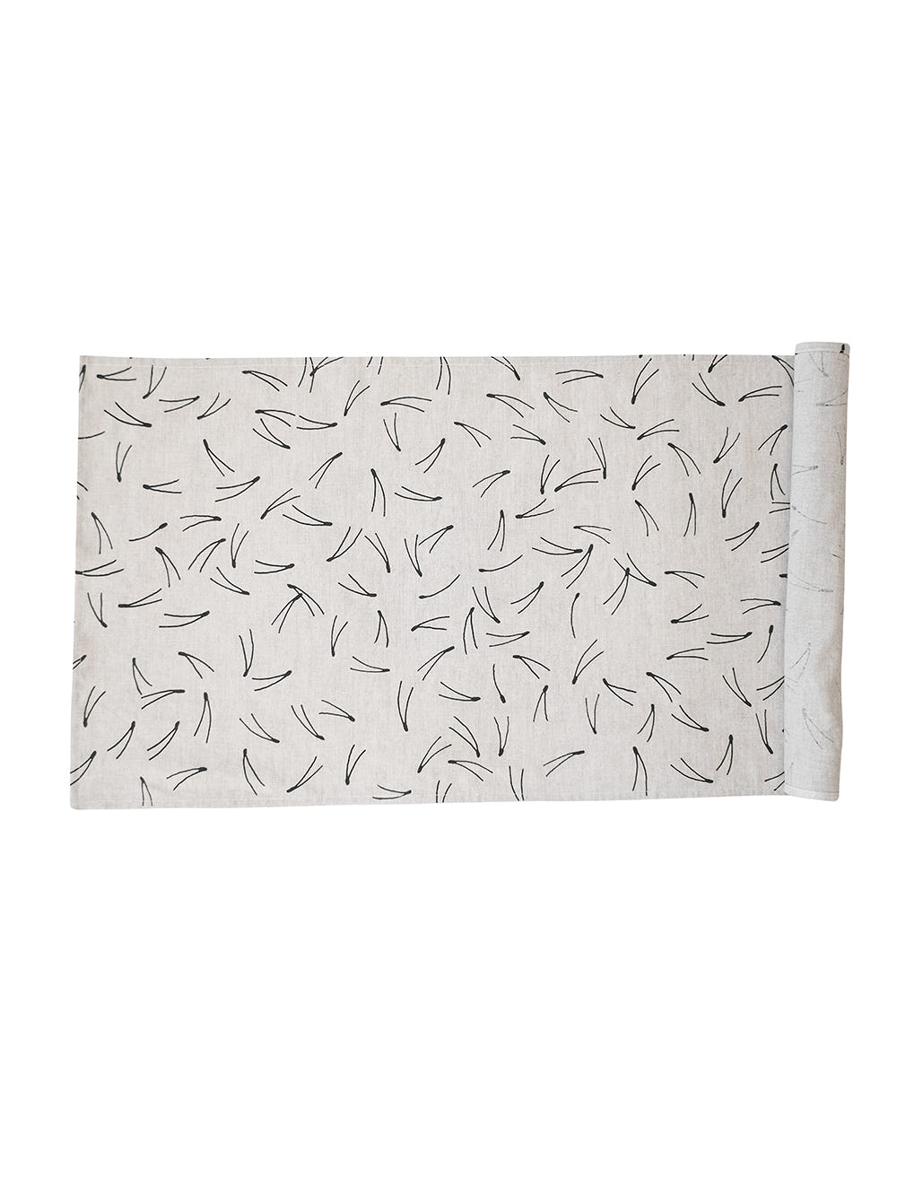 BARR TABLE RUNNER, NATURE/BLACK