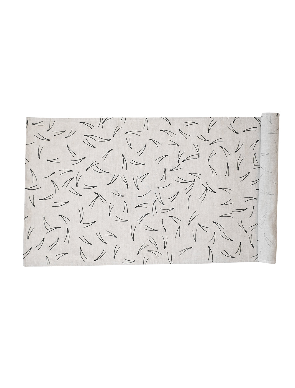 BARR TABLE RUNNER, NATURE/BLACK