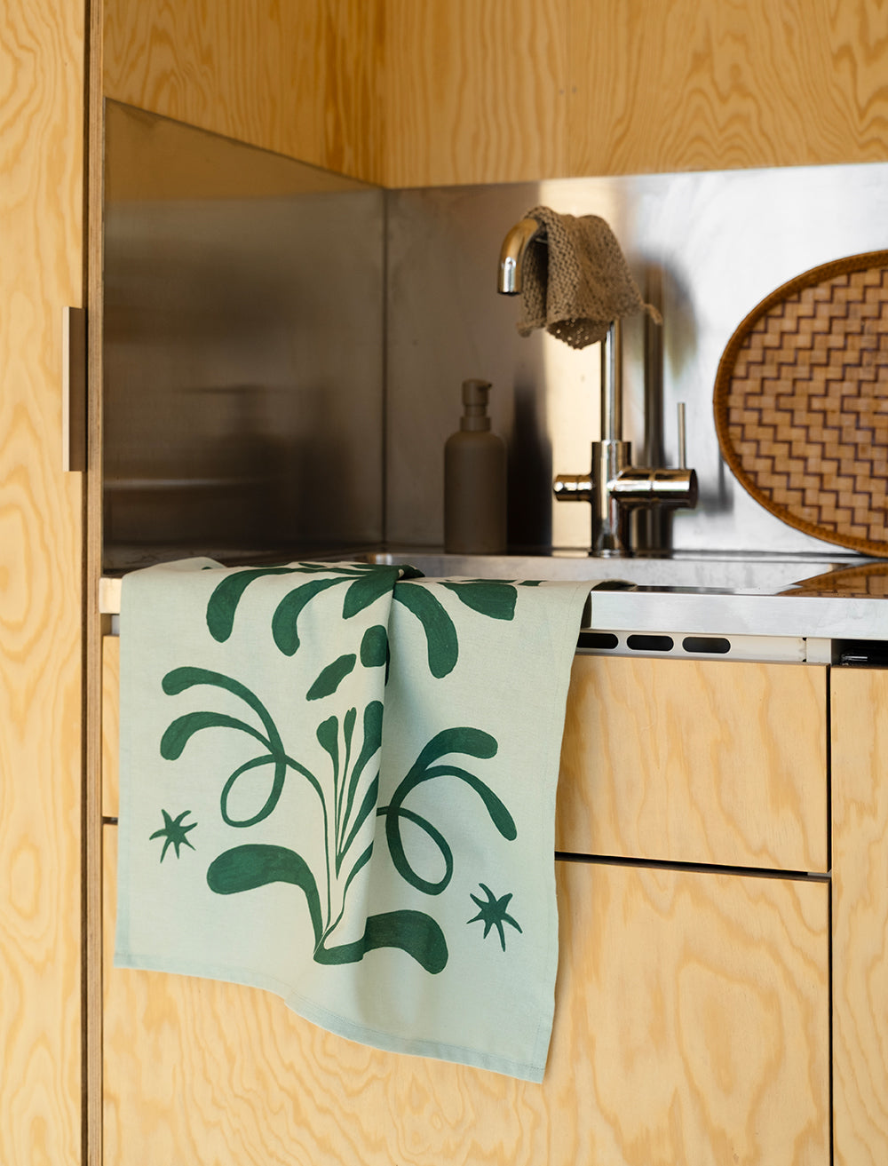 HÖGTID TEA TOWEL, GREEN