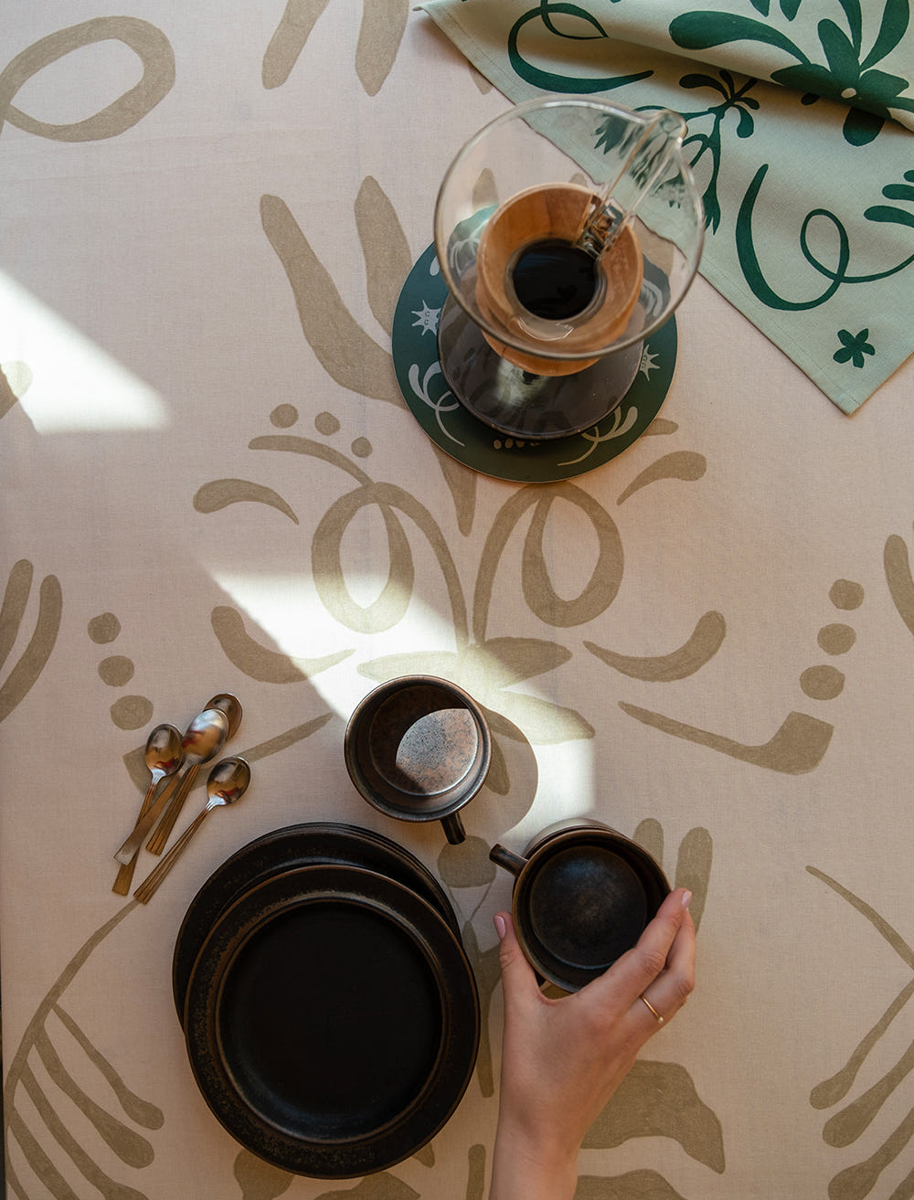 HÖGTID TABLECLOTH, BEIGE