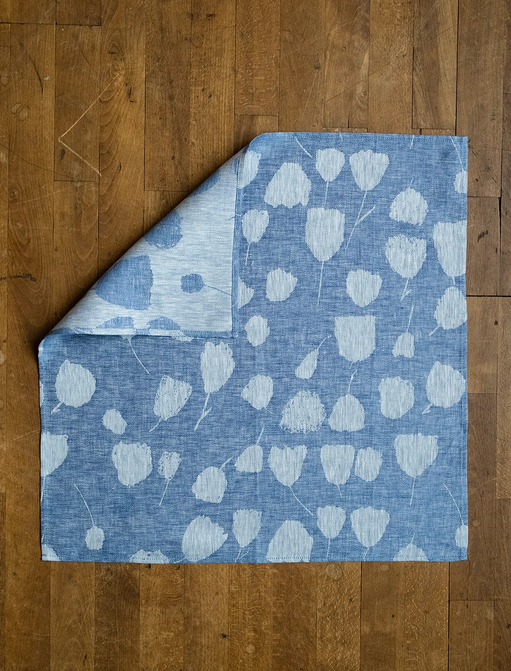 BOUQUET LEINEN GESCHIRRTUCH, BLAU