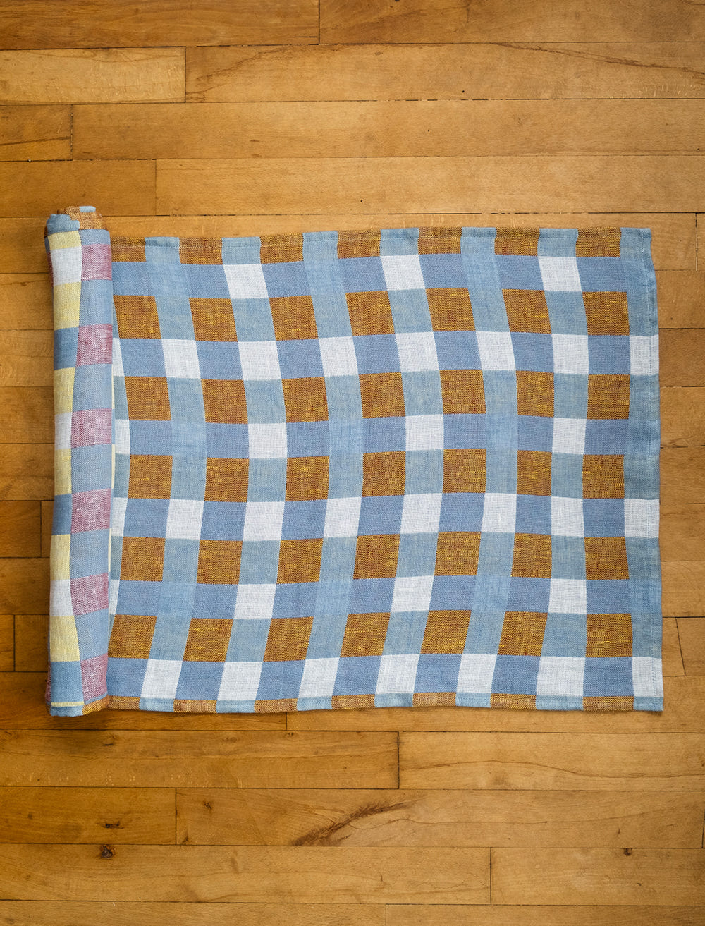 RUTAN WOVEN TABLE RUNNER, OAT