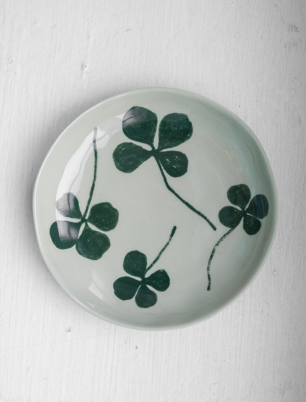 CLOVER SAUCER, GREEN