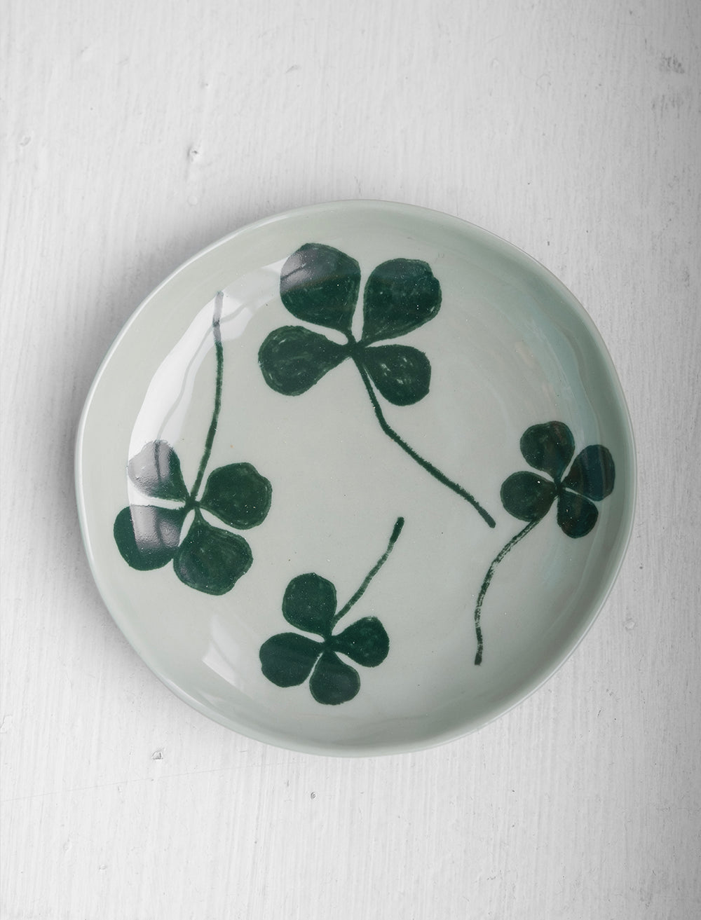 CLOVER SAUCER, GREEN