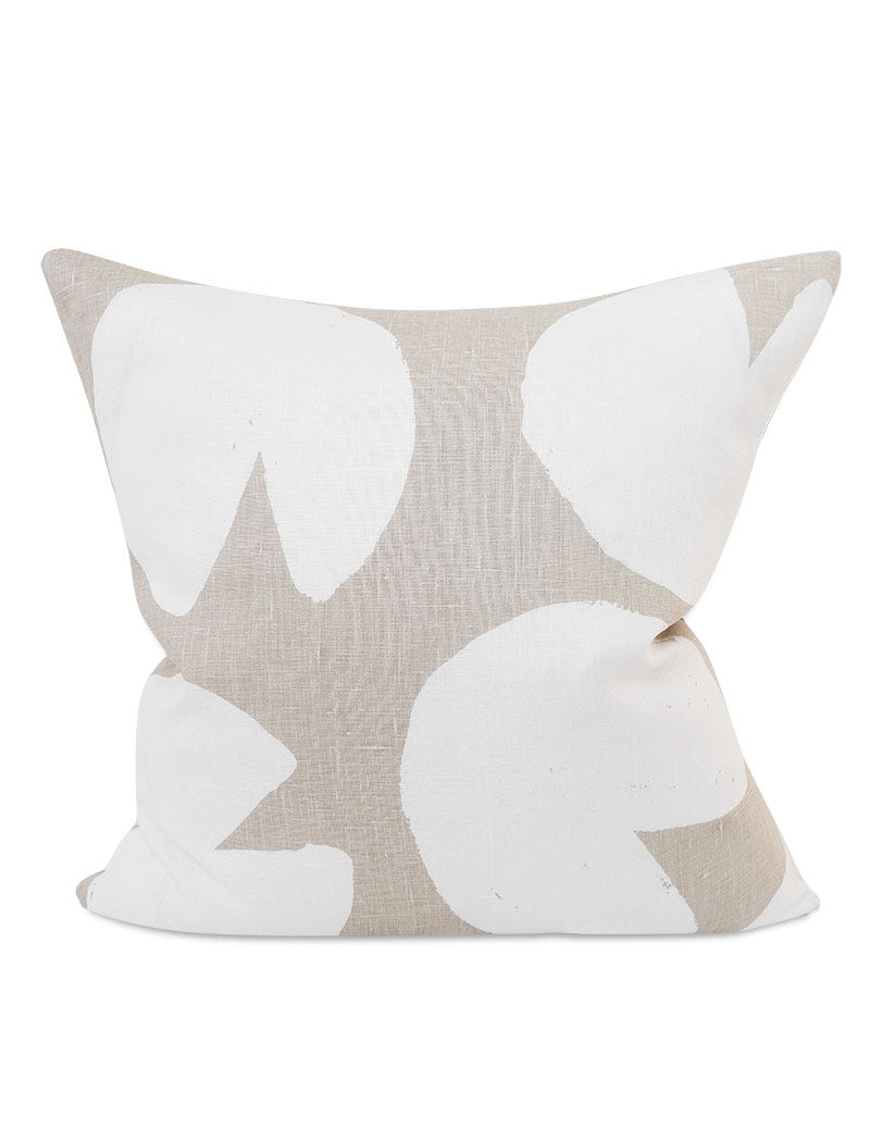 Water Lilies Cushion Cover, Sand