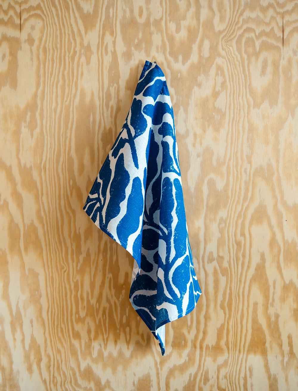 LEAVES LEINEN GESCHIRRTUCH, BLAU