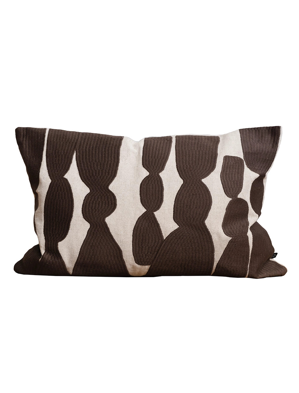Bowie Embroidered Cushion, Mocca
