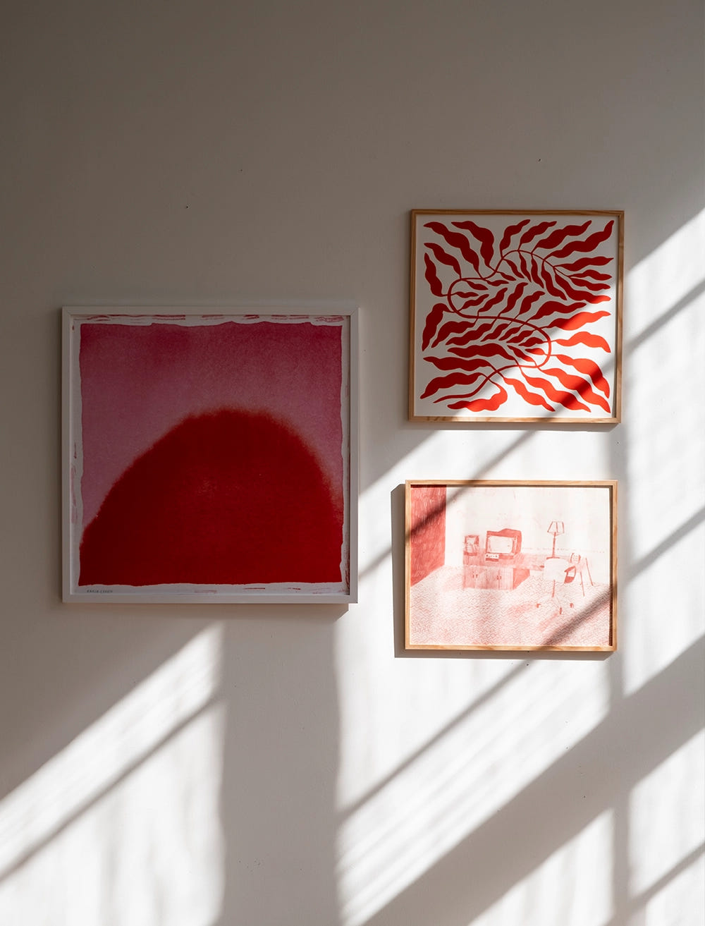 ORANGE RED LEAF POSTER