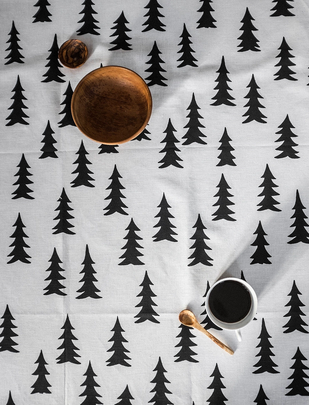 GRAN DUK, SVART - 147x250 cm