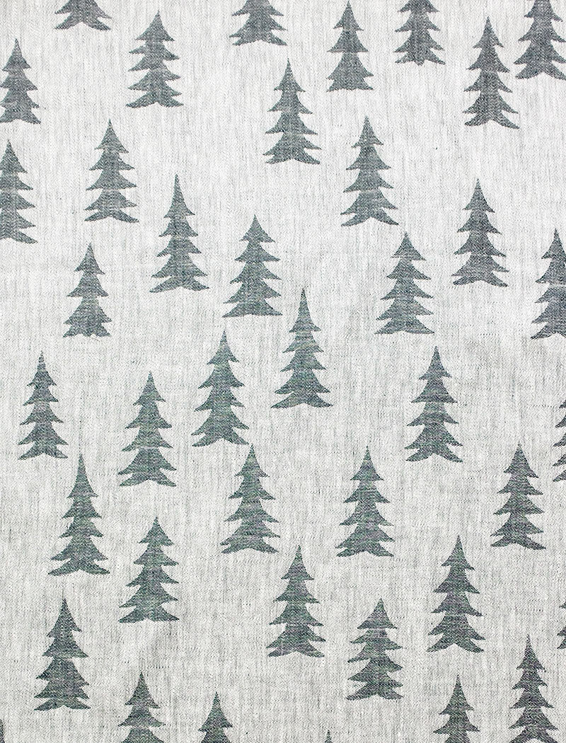 GRAN LINEN FABRIC BY THE METRE, DARK GREEN
