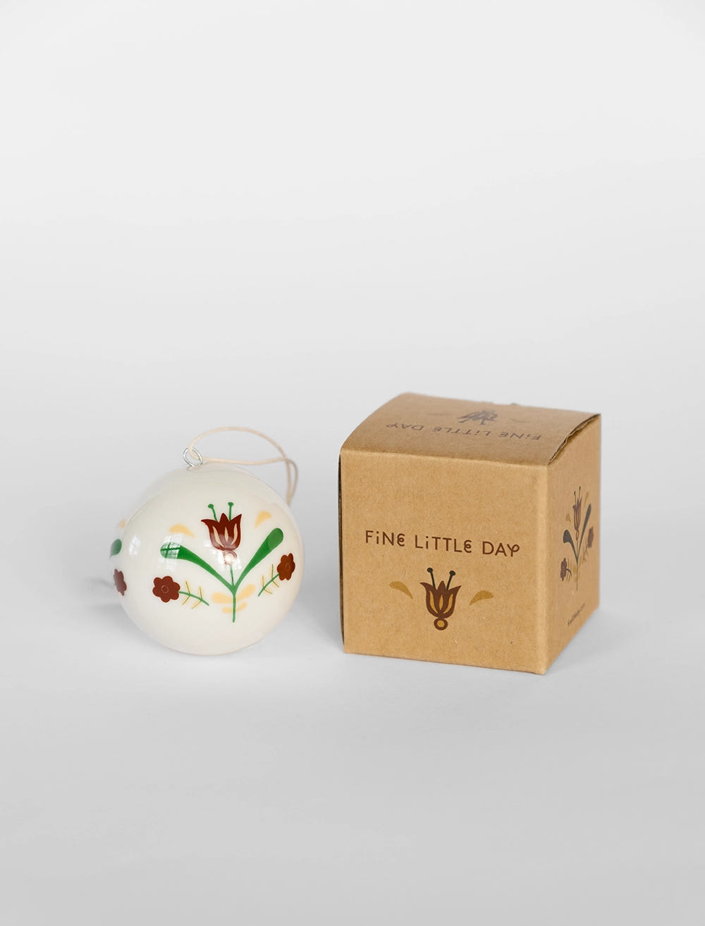 KURBITS CHRISTMAS BAUBLE, RED/GREEN