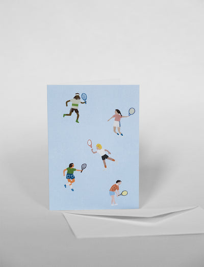 TENNIS FOLDED CARD A6 WITH ENVELOPE