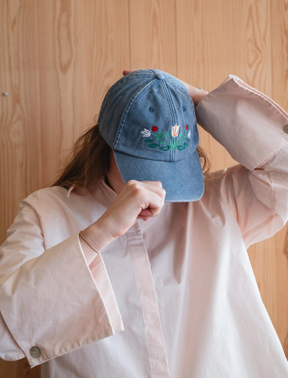 KURBITS CAP, WASHED - Vintage Light Denim